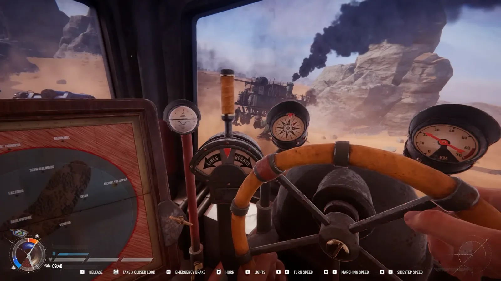 Cockpit mécanique d’un Trampler